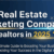 create an blog banner in landscape- 1200 x 628 pixels     Top Real Estate Marketing Companies for Realtors in 2025 (1)