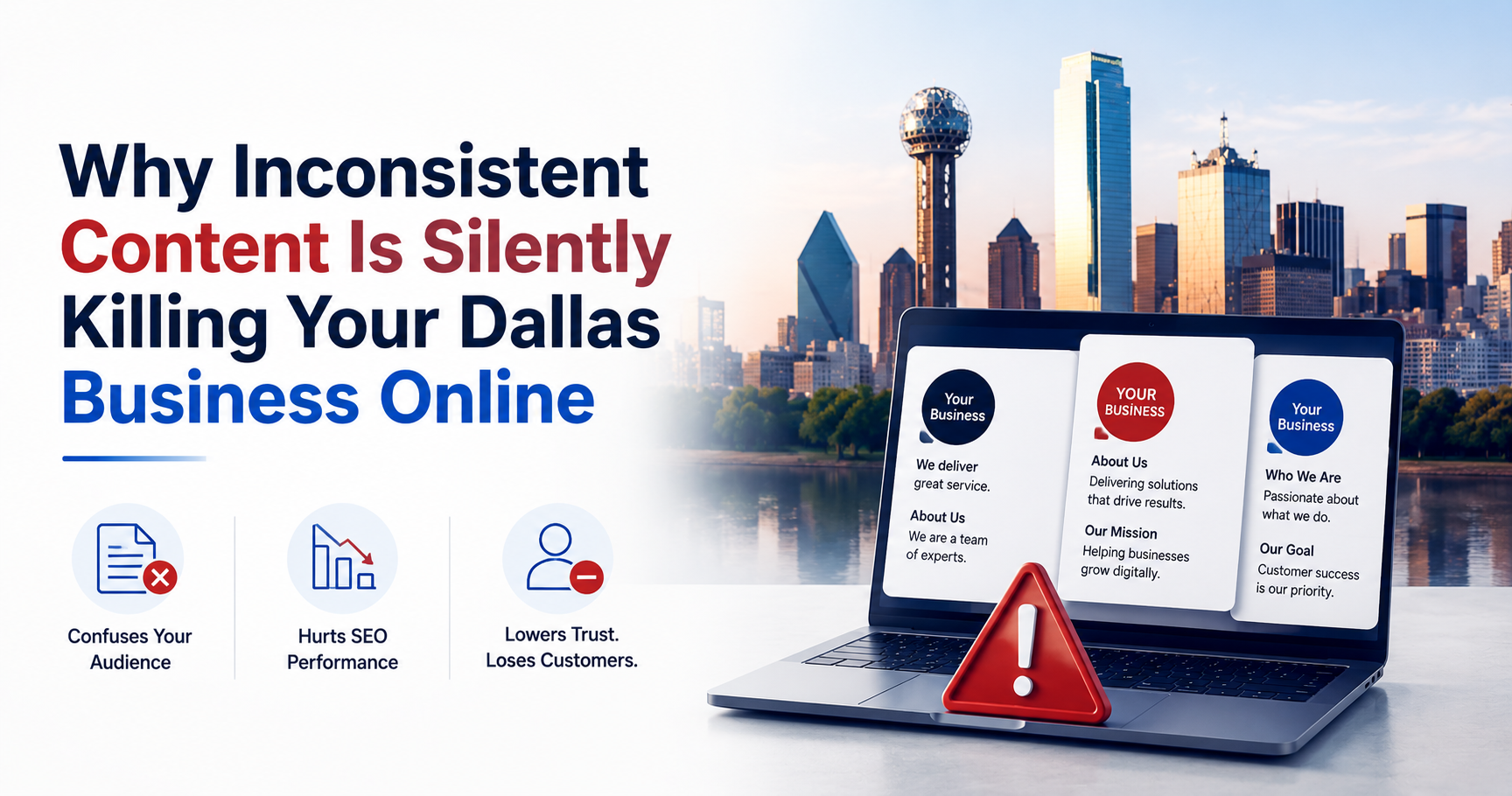 Why Inconsistent Content Is Silently Killing Your Dallas Business Online