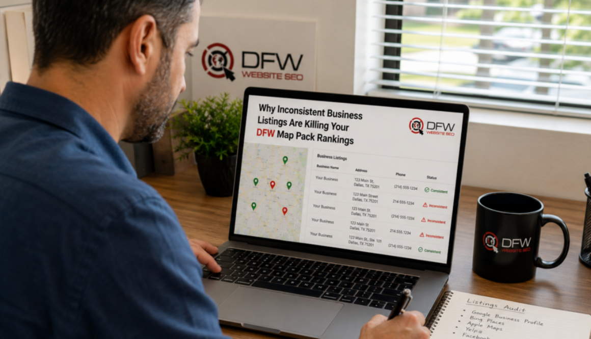 Inconsistent Business Listings Killing DFW Map Pack Rankings